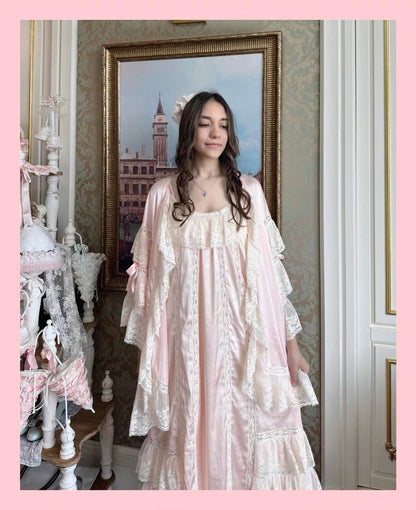 Antique soirée jacket / slip dress set