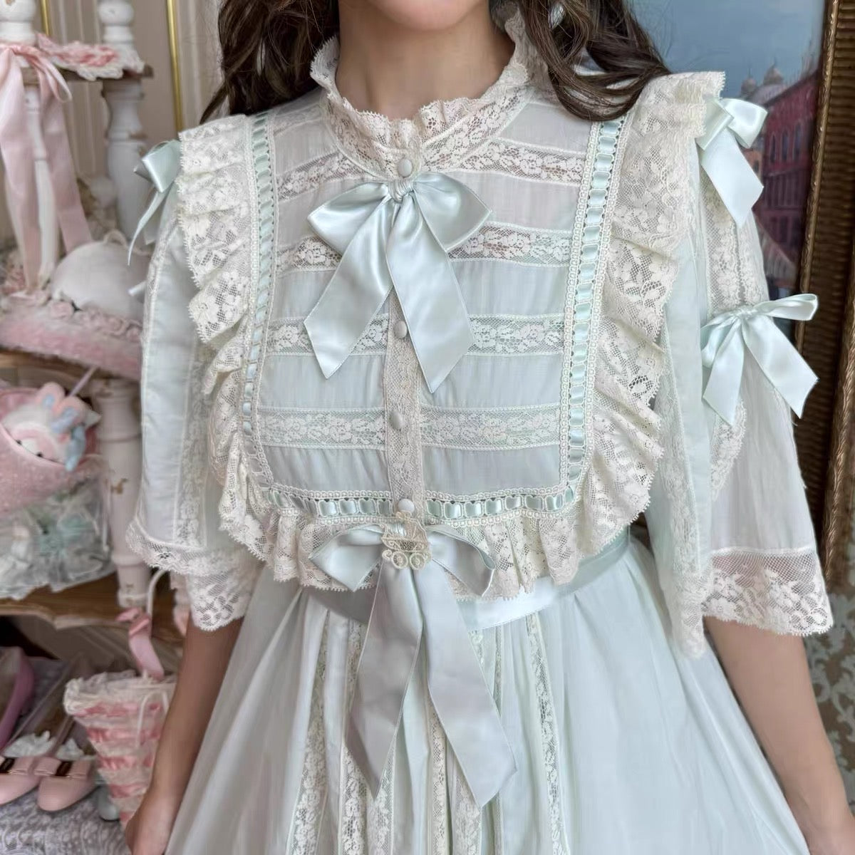 Antique soirée robe