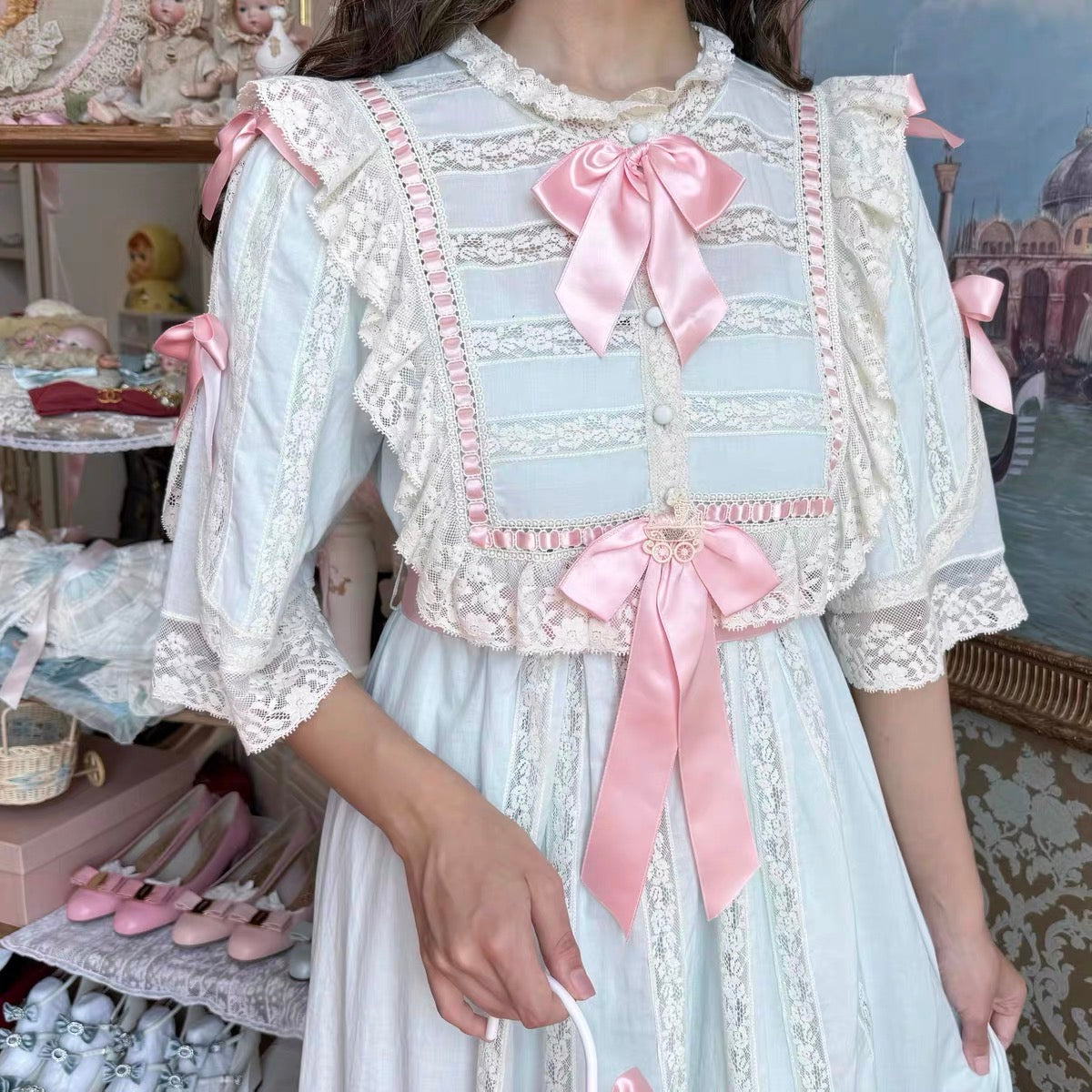 Antique soirée robe