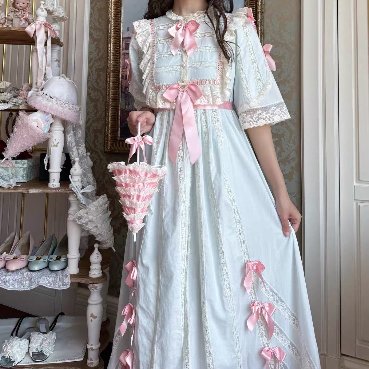 Antique soirée robe