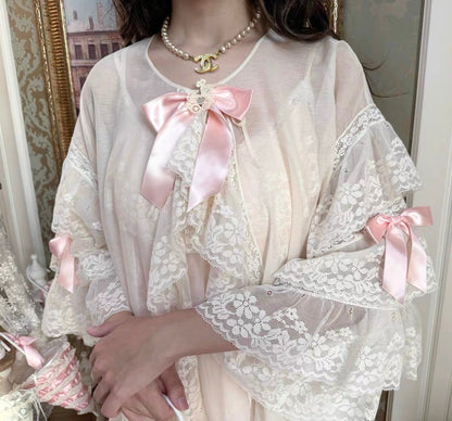 Antique soirée jacket / slip dress set