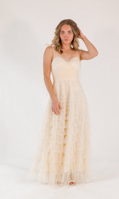 Mason Tulle Maxi・Cream
