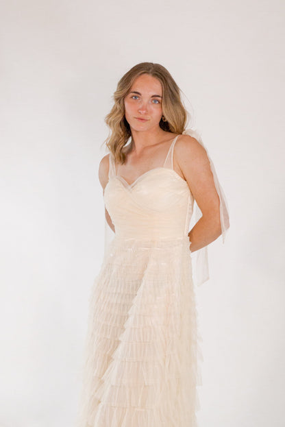 Mason Tulle Maxi・Cream