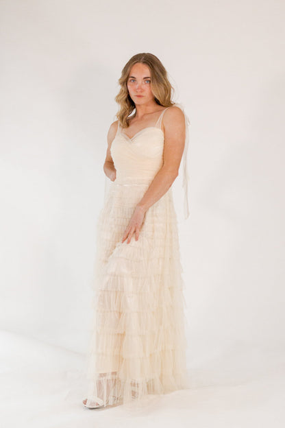 Mason Tulle Maxi・Cream