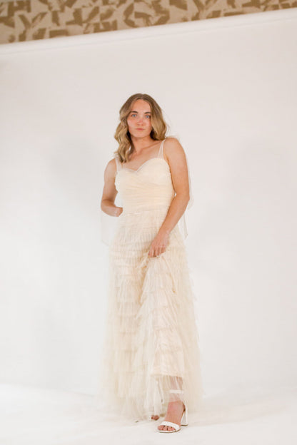 Mason Tulle Maxi・Cream