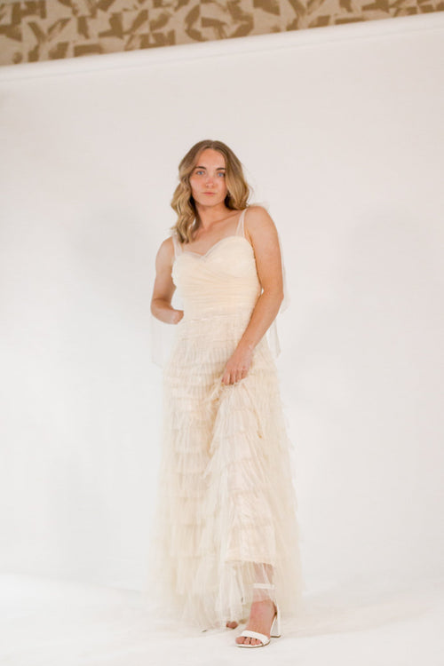 Mason Tulle Maxi・Cream