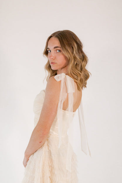 Mason Tulle Maxi・Cream