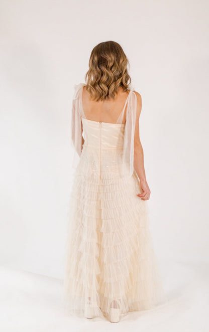 Mason Tulle Maxi・Cream