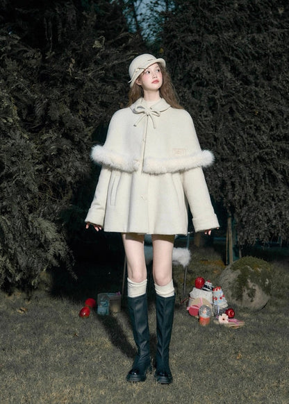 Bunny capelet coat
