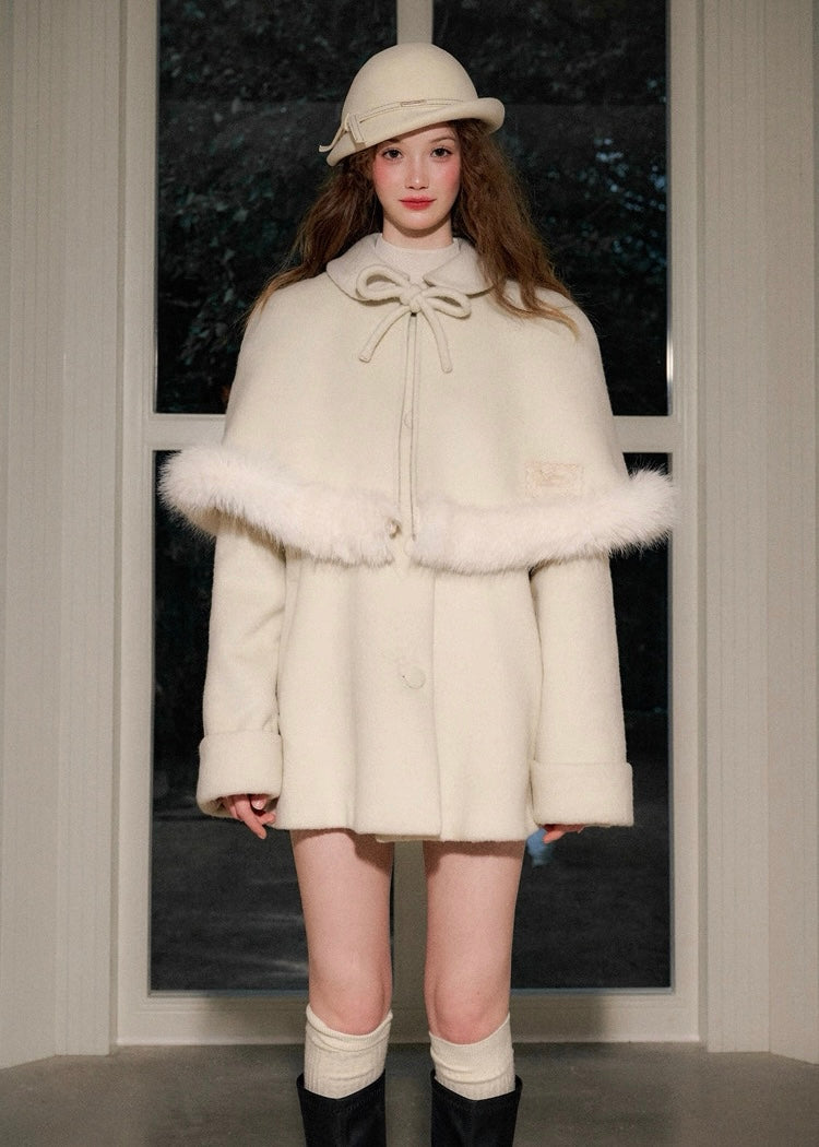 Bunny capelet coat