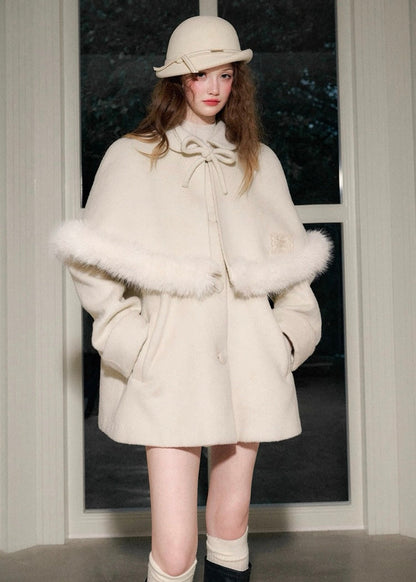 Bunny capelet coat