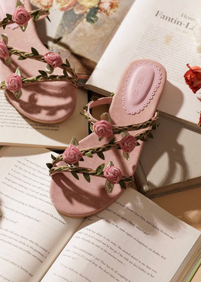 Vining roses sandals