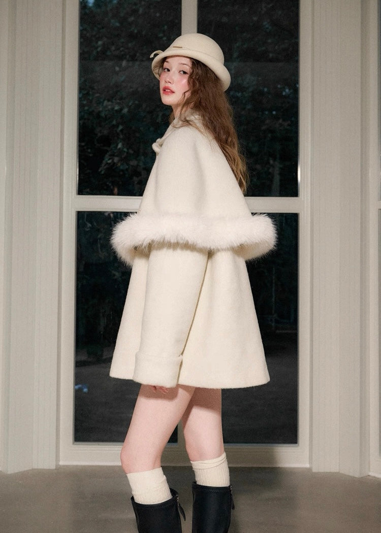 Bunny capelet coat