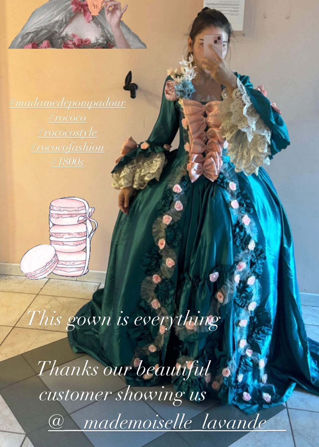 Madame de Pompadour gown
