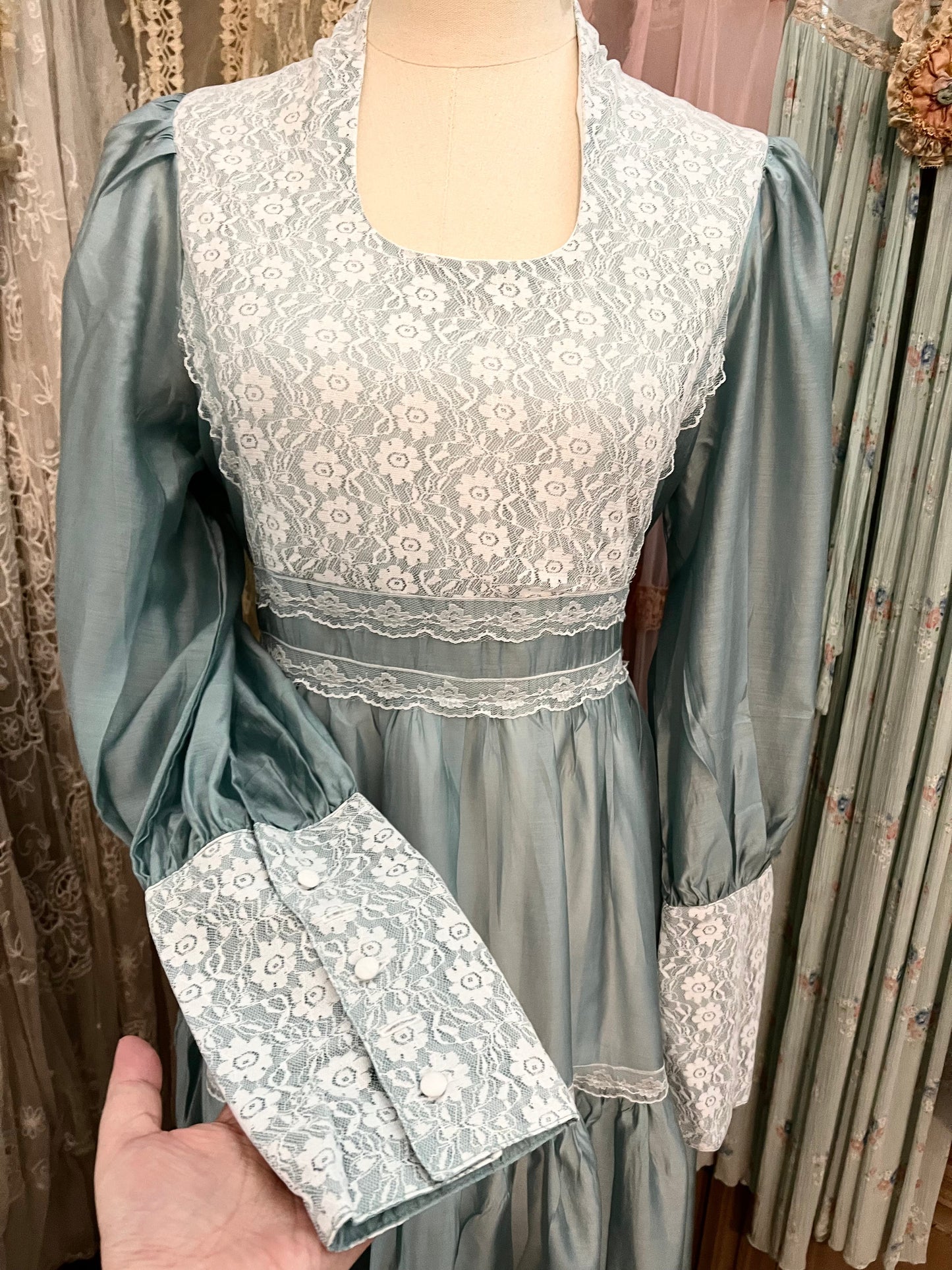 Blue pea dress
