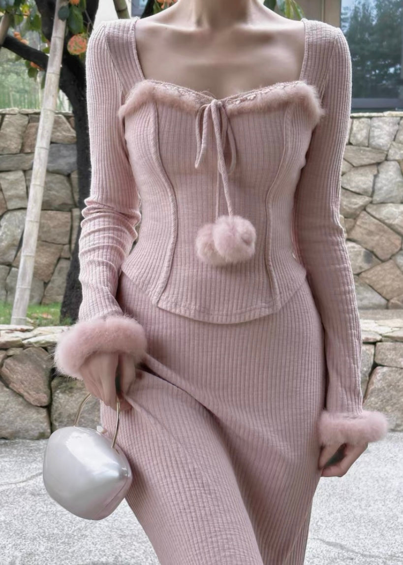 Sea anemone knit set