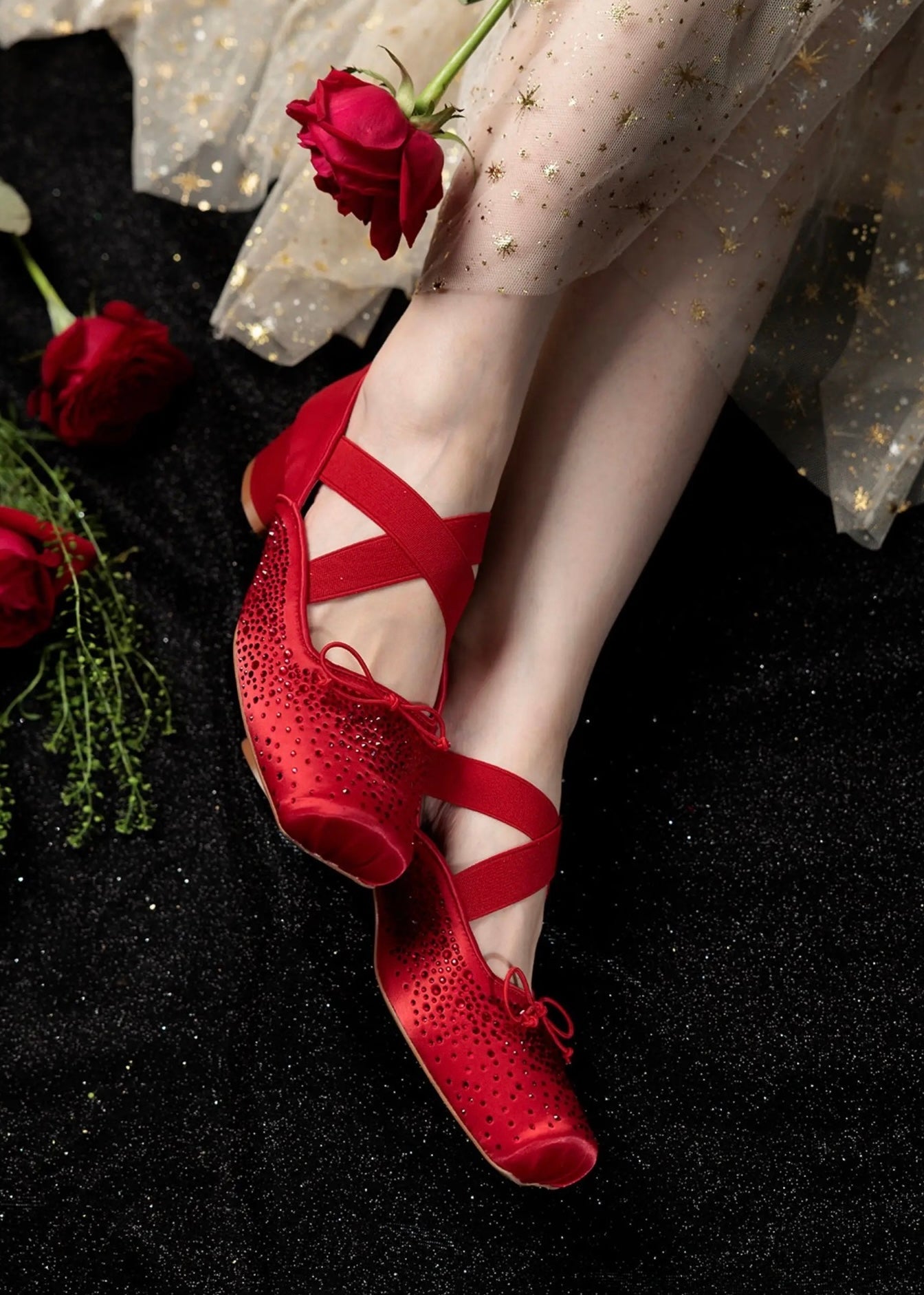 La vie en rose ballerinas