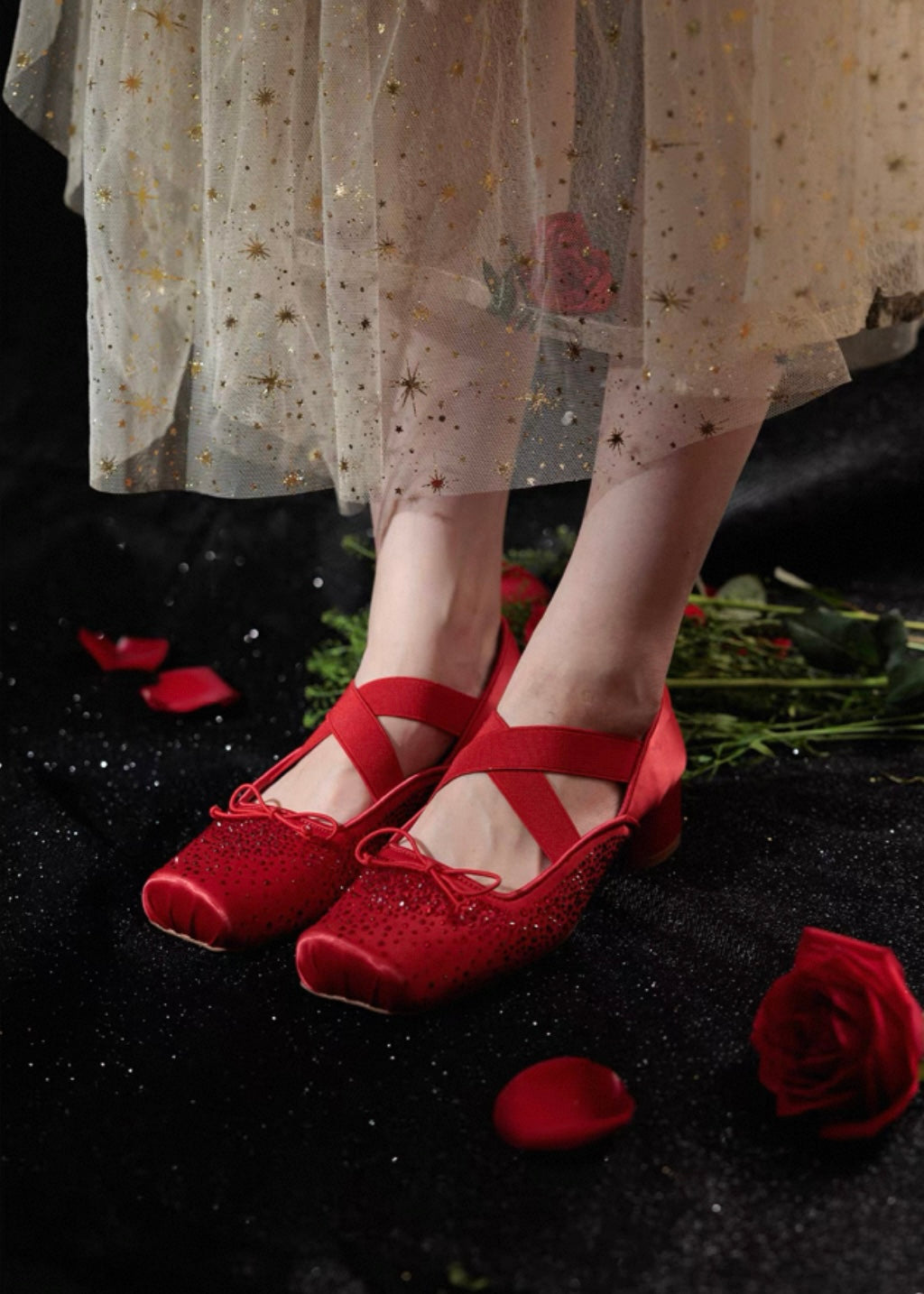 La vie en rose ballerinas