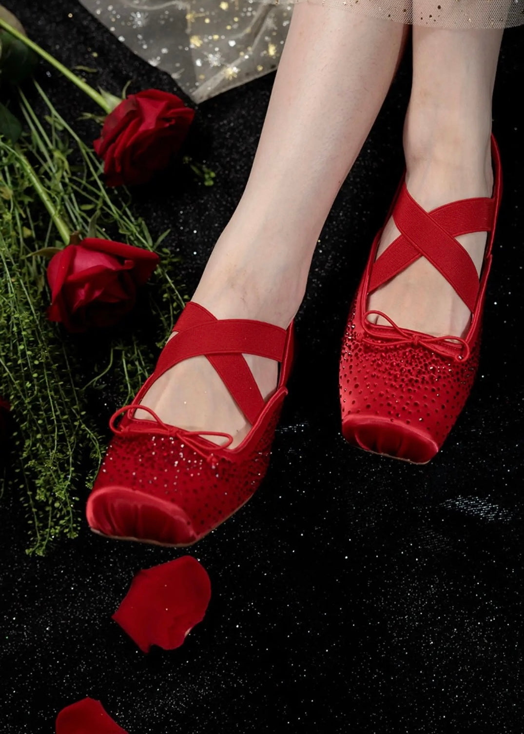 La vie en rose ballerinas