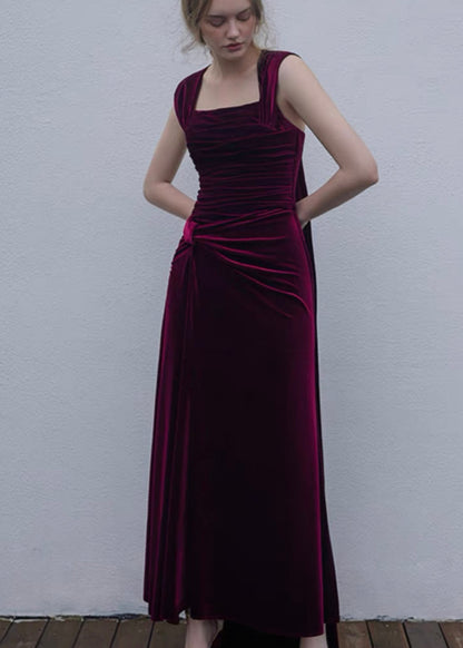 Velvety berry dress