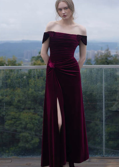 Velvety berry dress