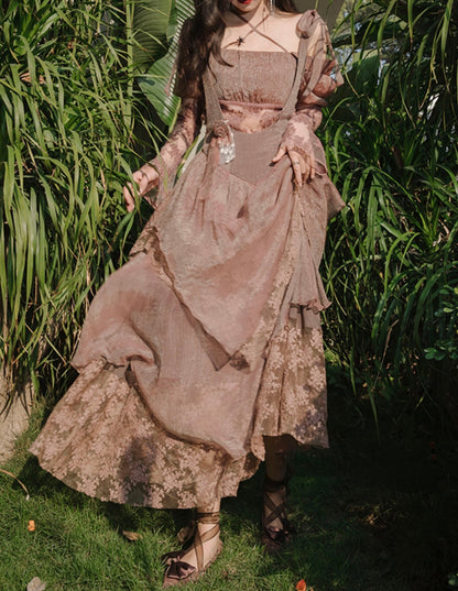 Woodsage dress set