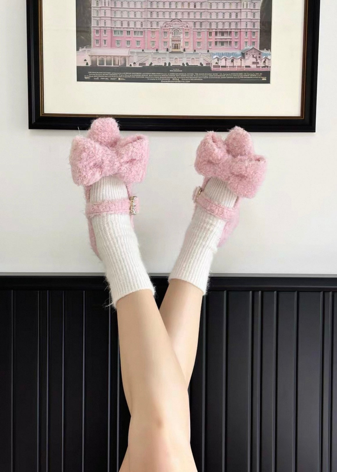 Pink teddy shoes 🧸