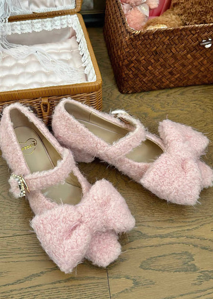 Pink teddy shoes 🧸