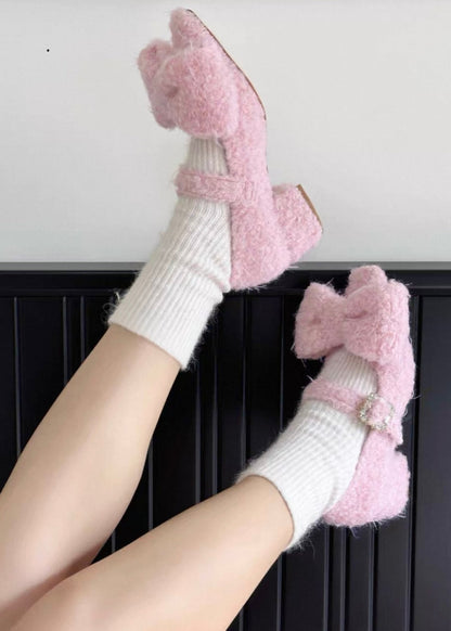 Pink teddy shoes 🧸