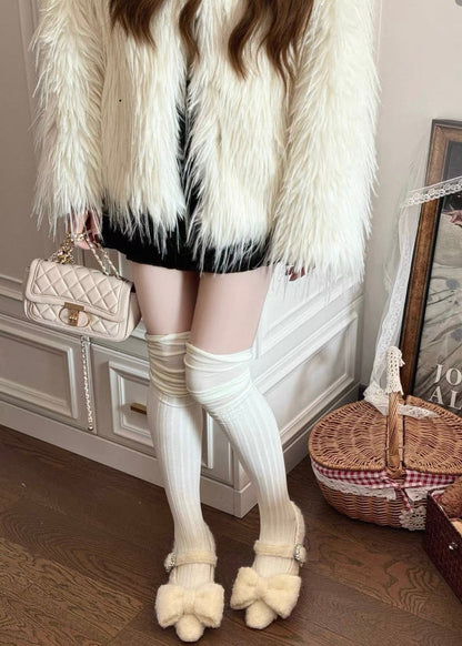 Cream teddy shoes 🧸
