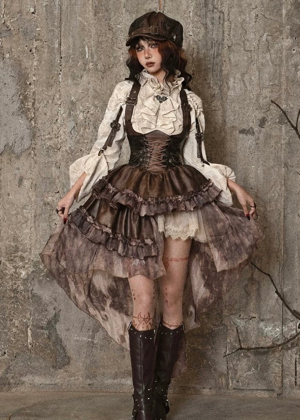 Boho pirate underbust dress