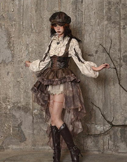 Boho pirate underbust dress