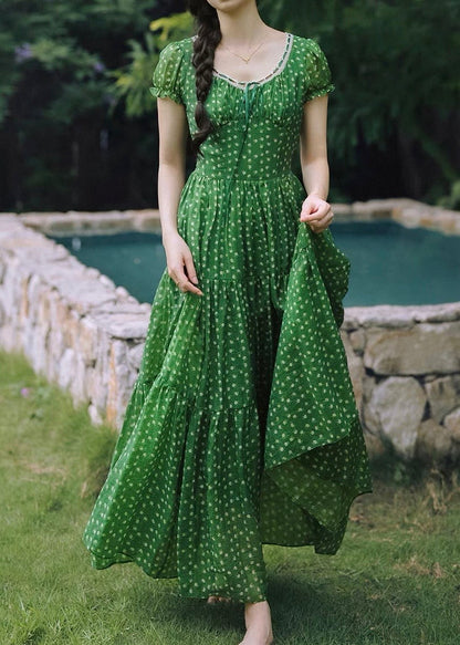 Emerald cottage dress