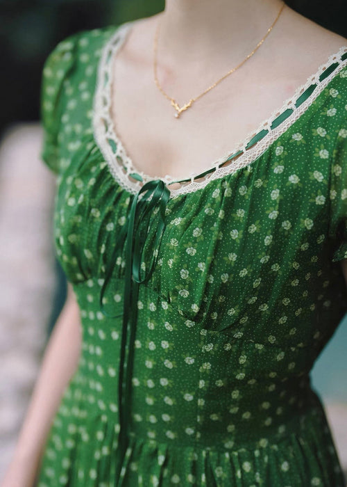 Emerald cottage dress