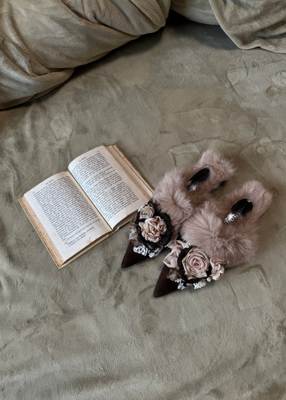 Shabby fleur mules