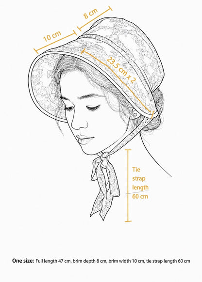 Luna veil bonnet
