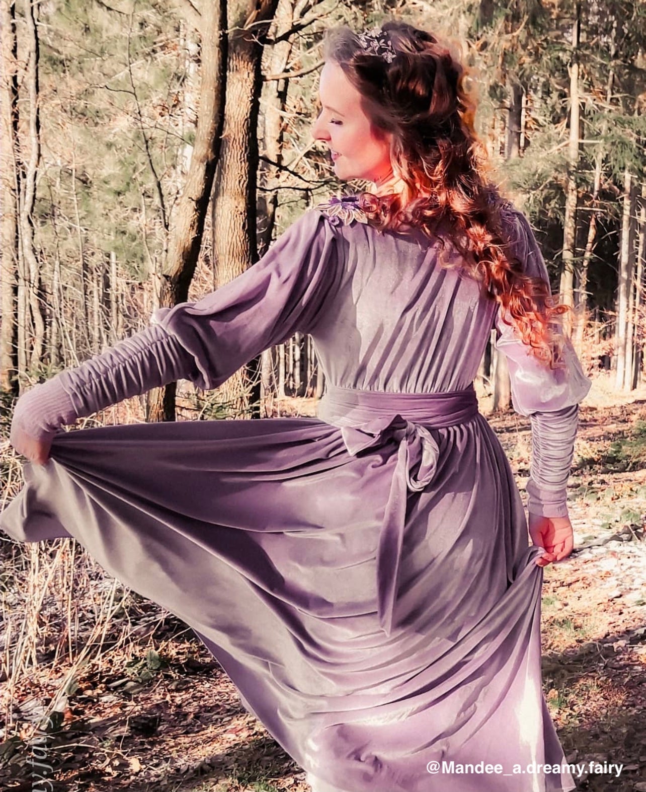 Artemis velvet dress