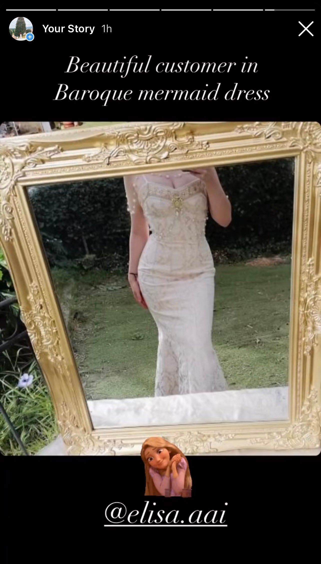 Baroque mermaid dress (original version)