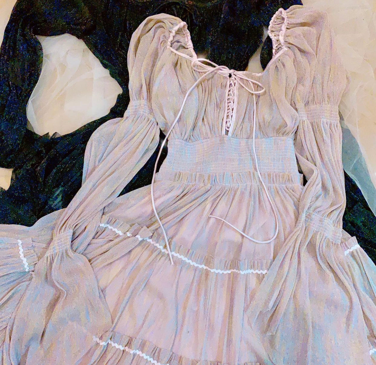 Autumn Floating tulle dress