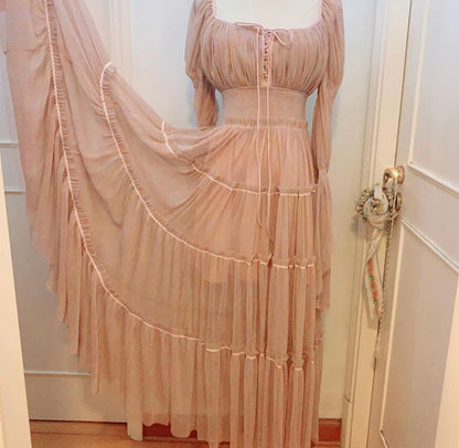 Autumn Floating tulle dress