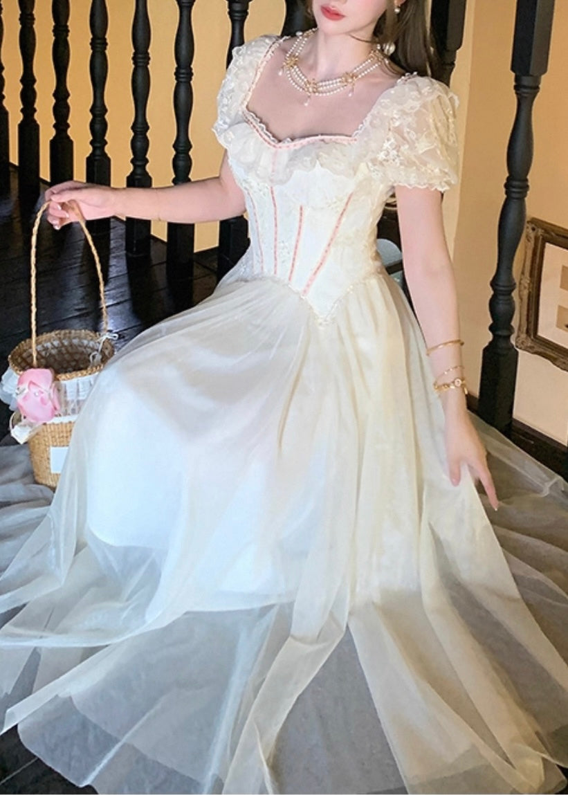Nude bouquet dress