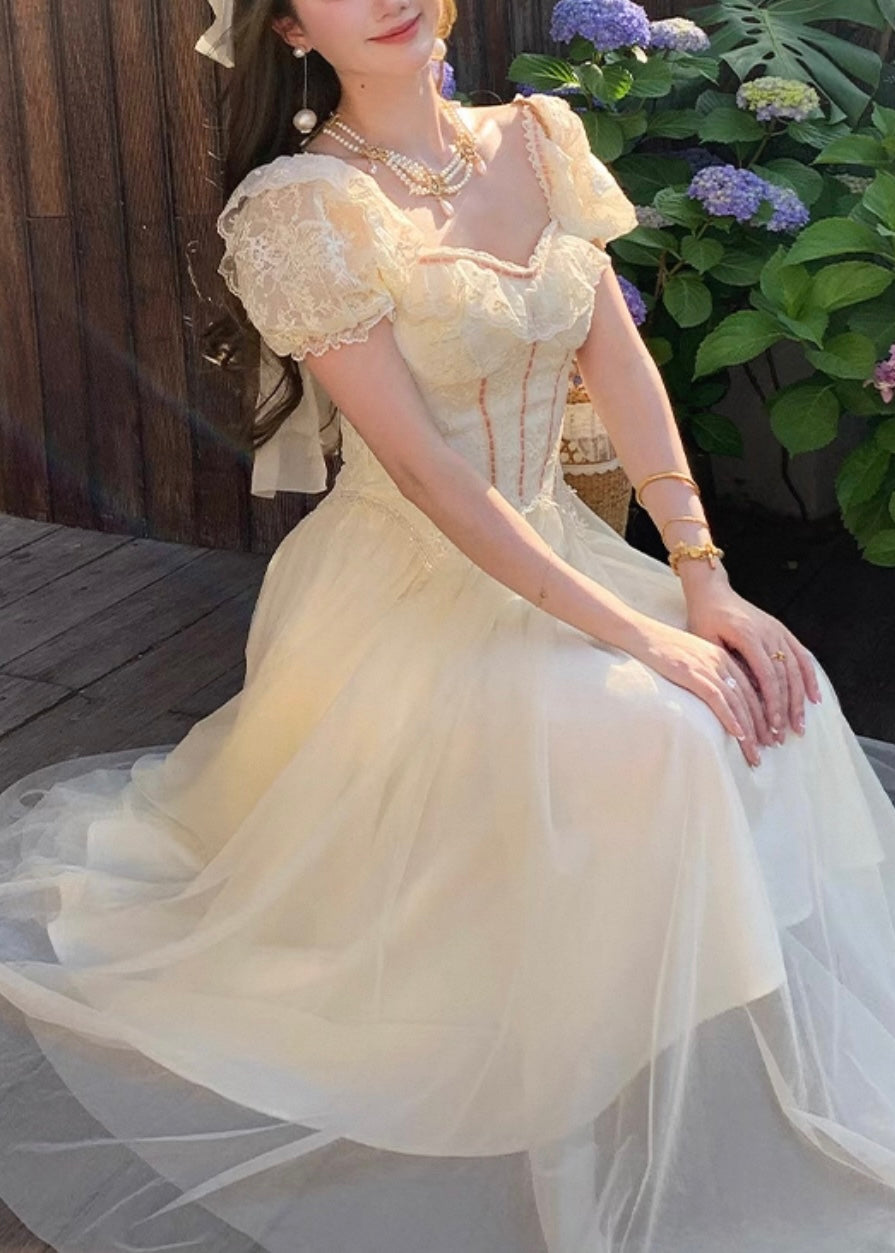 Nude bouquet dress