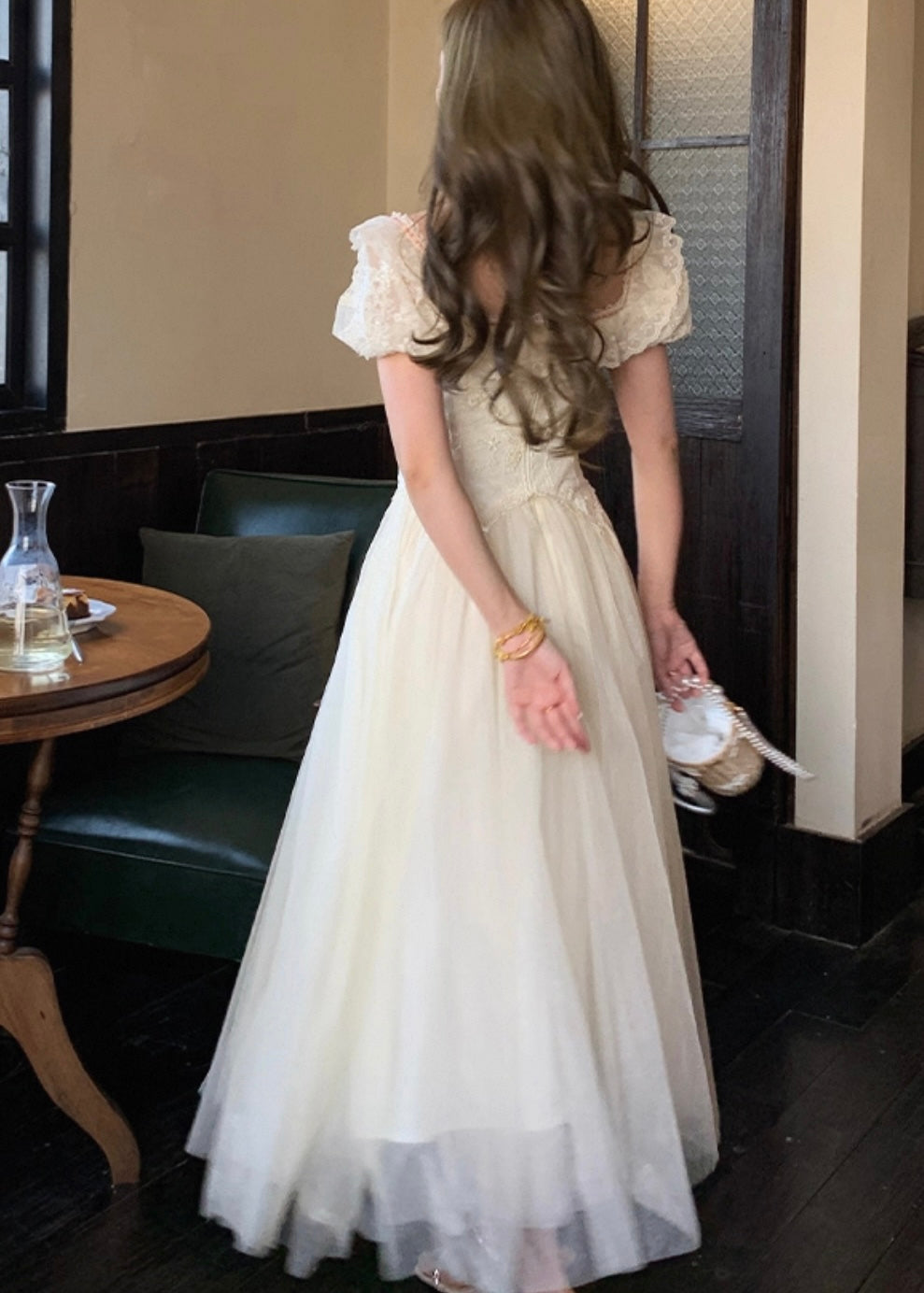 Nude bouquet dress