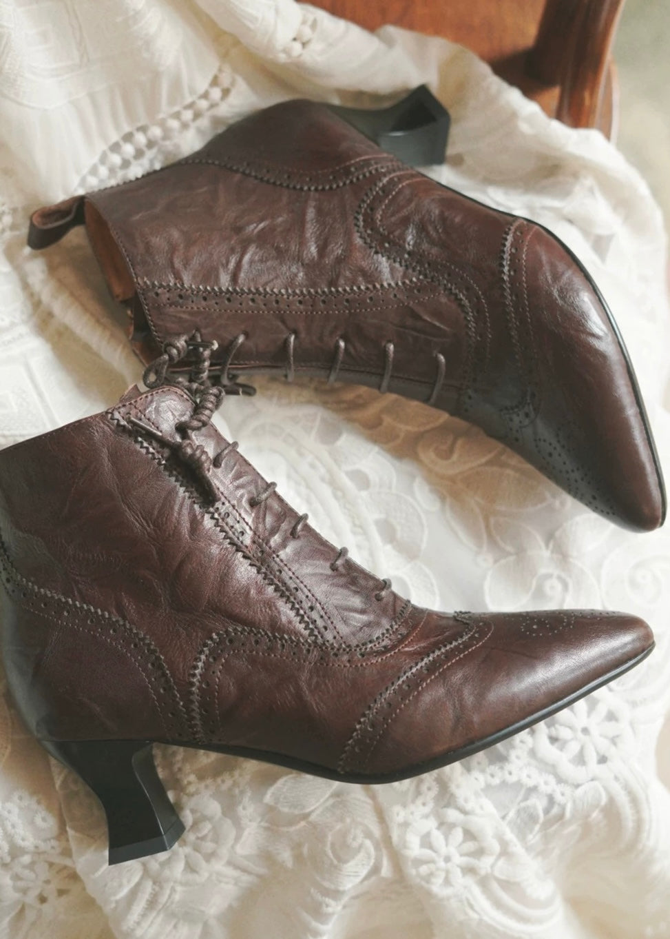Time traveler brogue boots