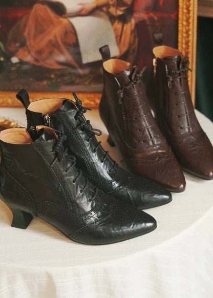 Time traveler brogue boots