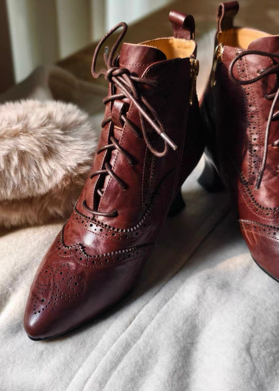 Time traveler brogue boots