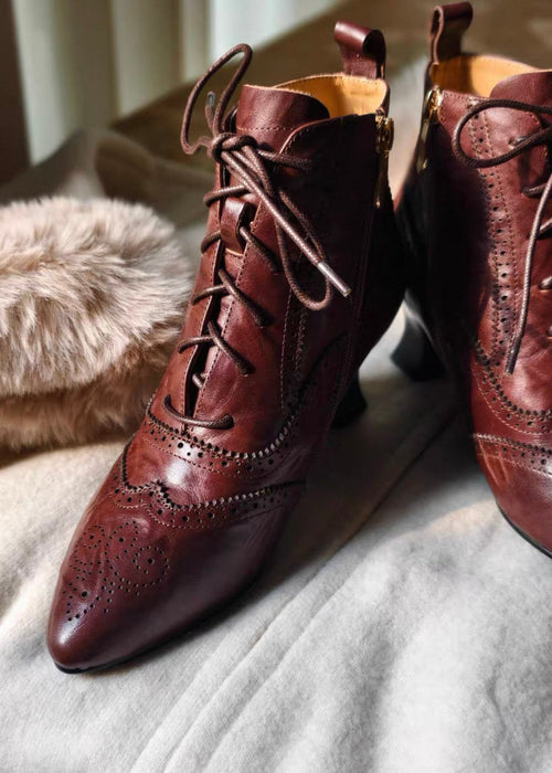 Time traveler brogue boots