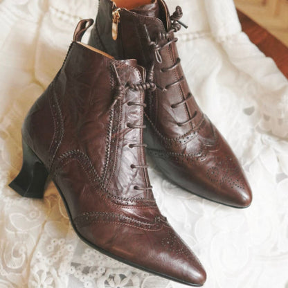 Time traveler brogue boots