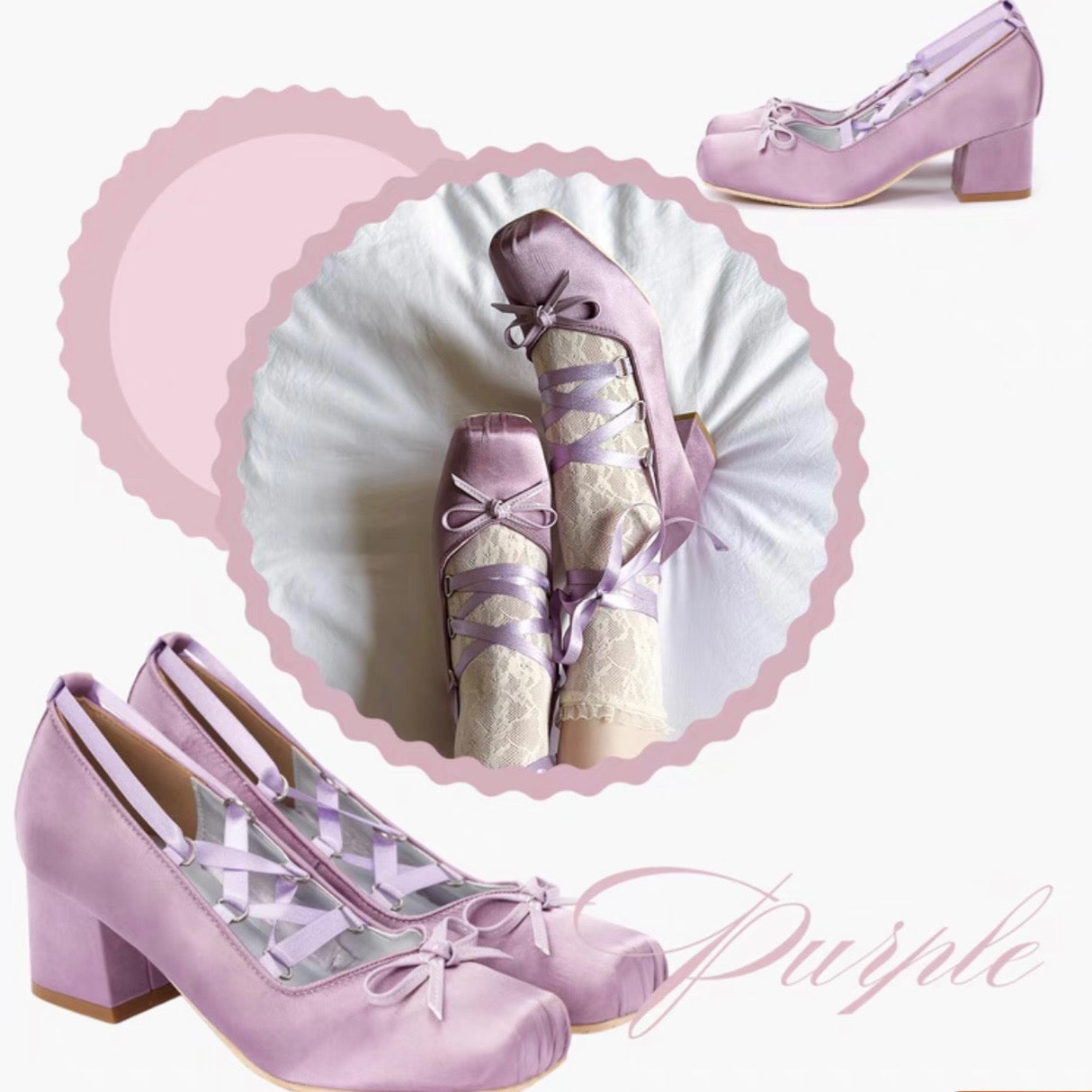 Minuet ballet shoes (mid heels)
