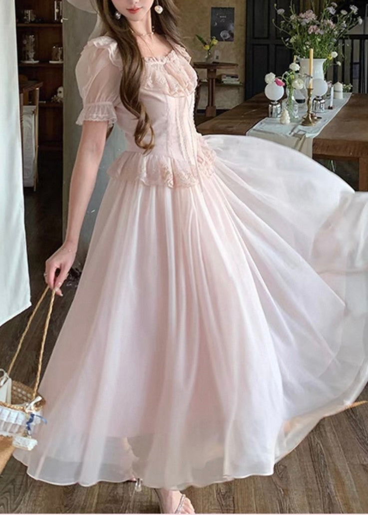 Blush peony dress